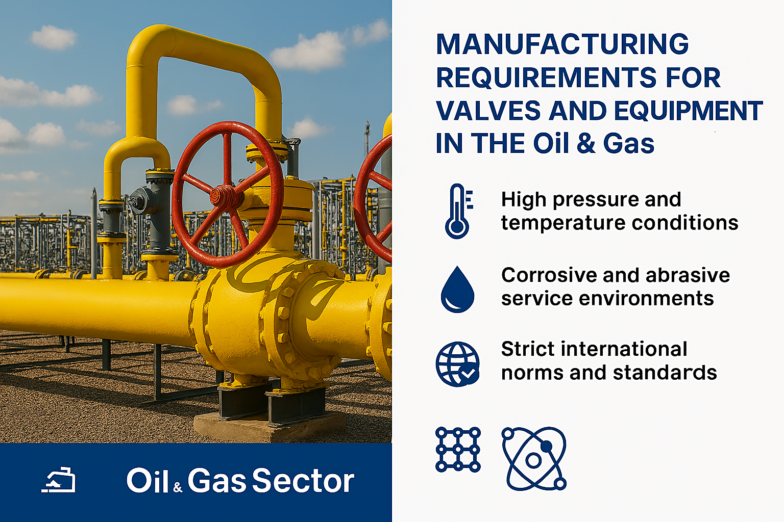Technical Requirements in the Manufacture of Valves and Equipment for the Oil&Gas Sector